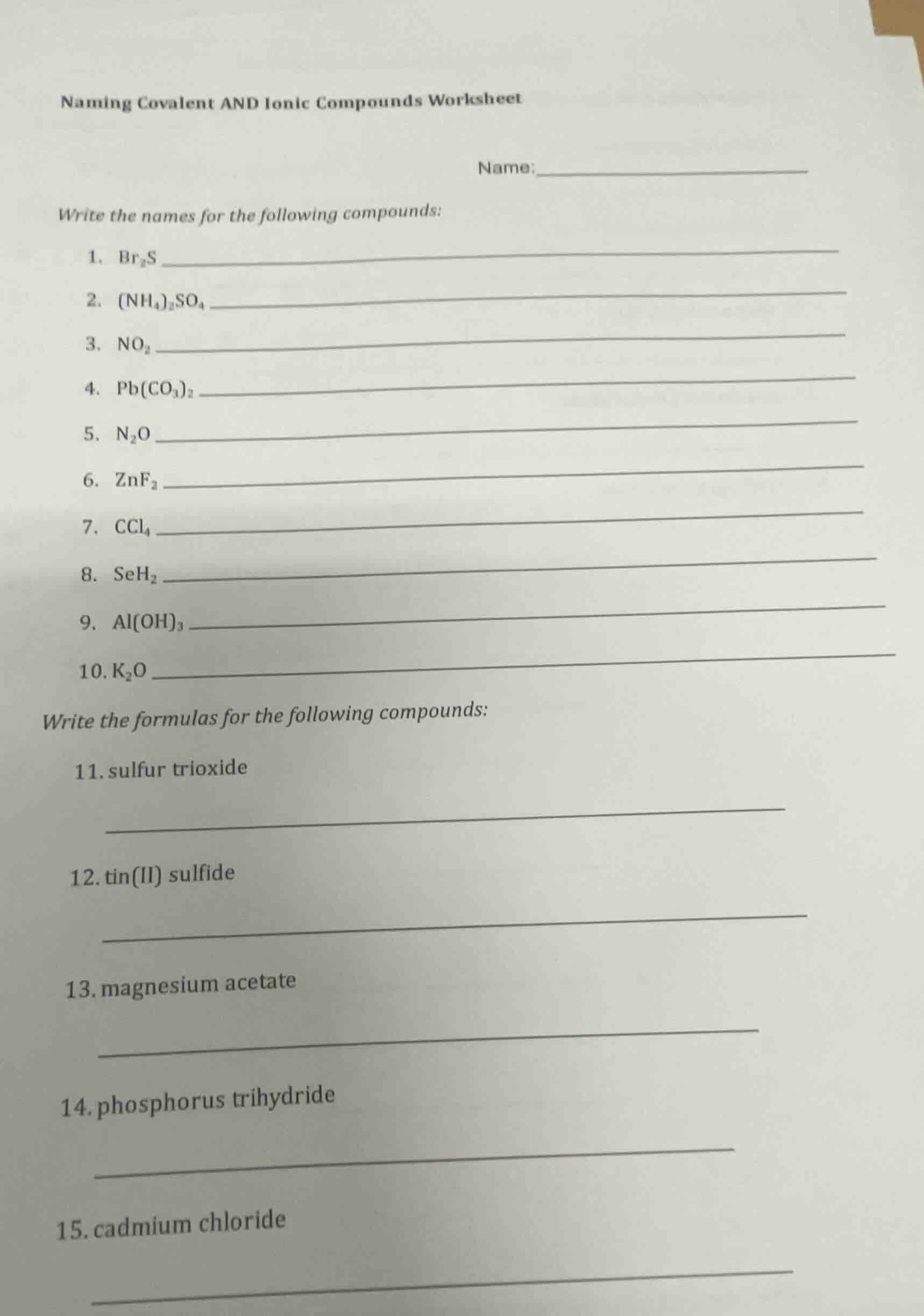 naming covalent and ionic compounds worksheet name:____________________…