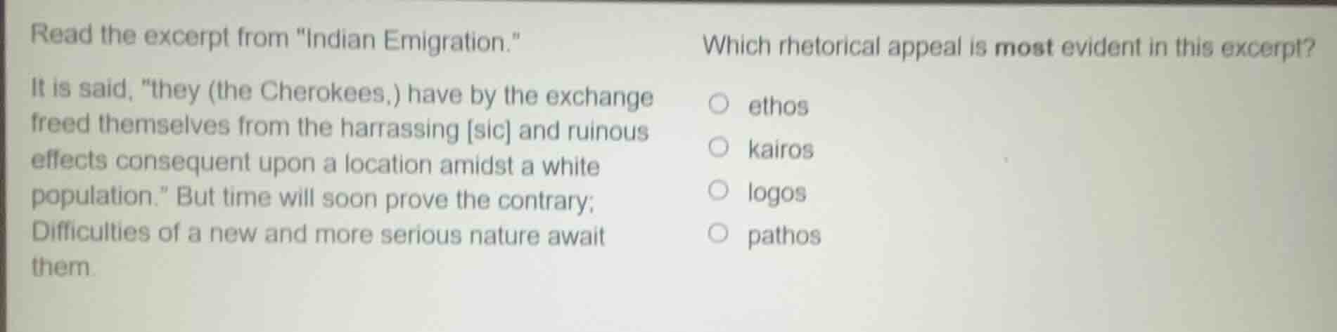 read the excerpt from \indian emigration.\ it is said, \they (the chero…
