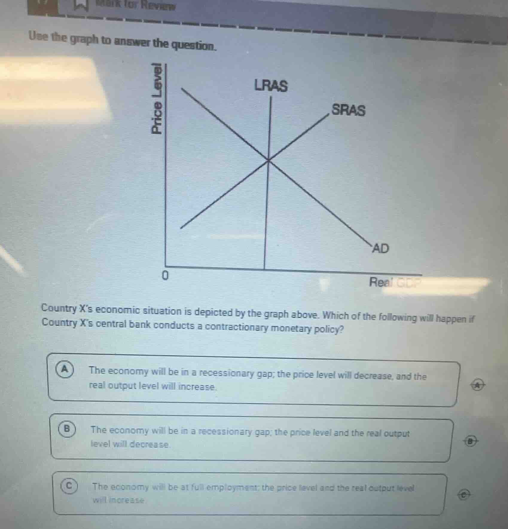 use the graph to answer the question. country x’s economic situation is…