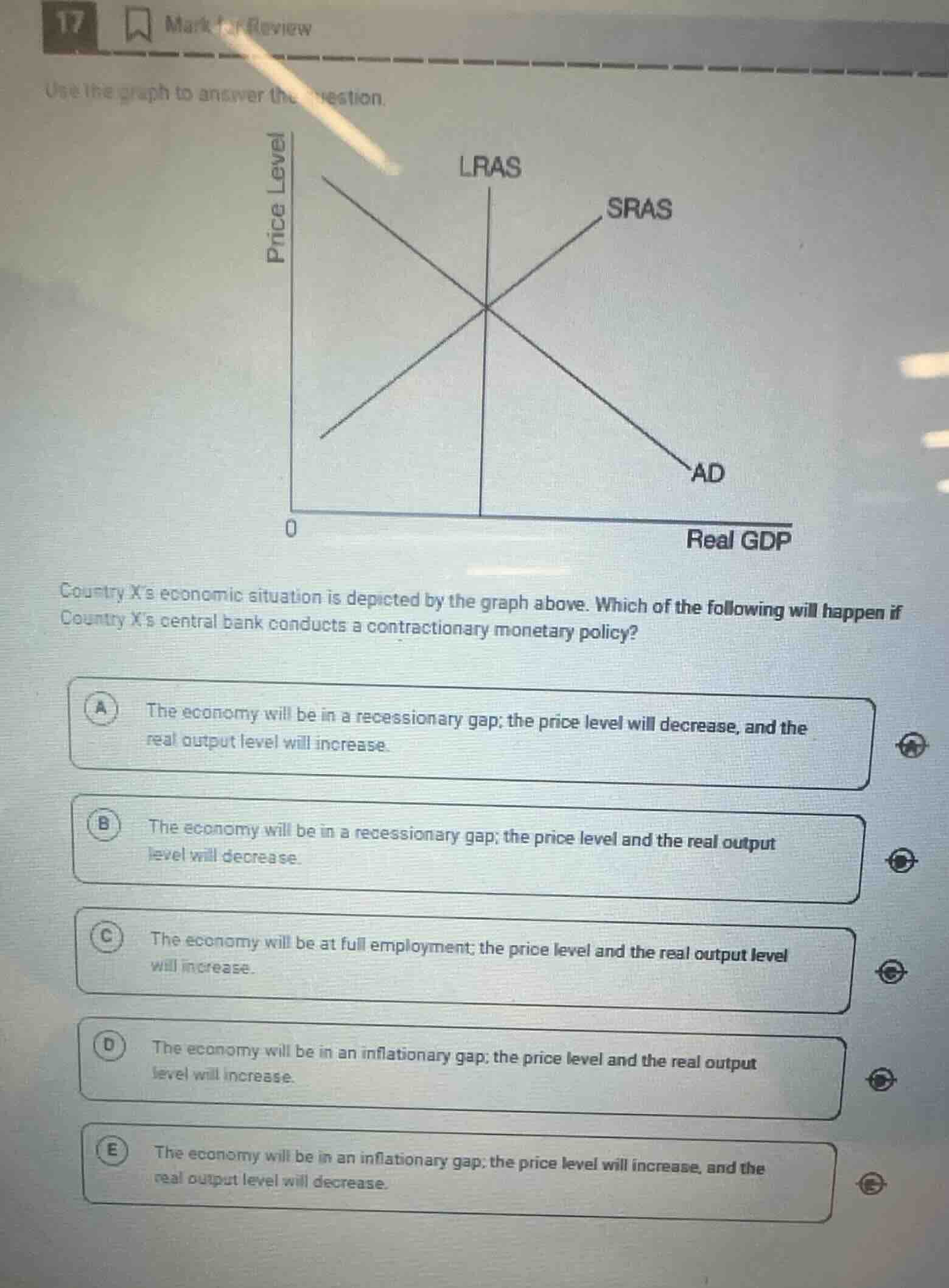use the graph to answer the question. country x’s economic situation is…