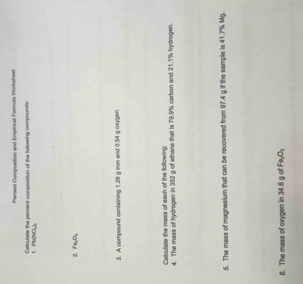 percent composition and empirical formula worksheet calculate the perce…