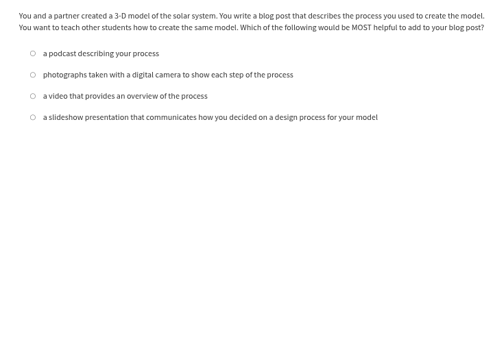 you and a partner created a 3 - d model of the solar system. you write …