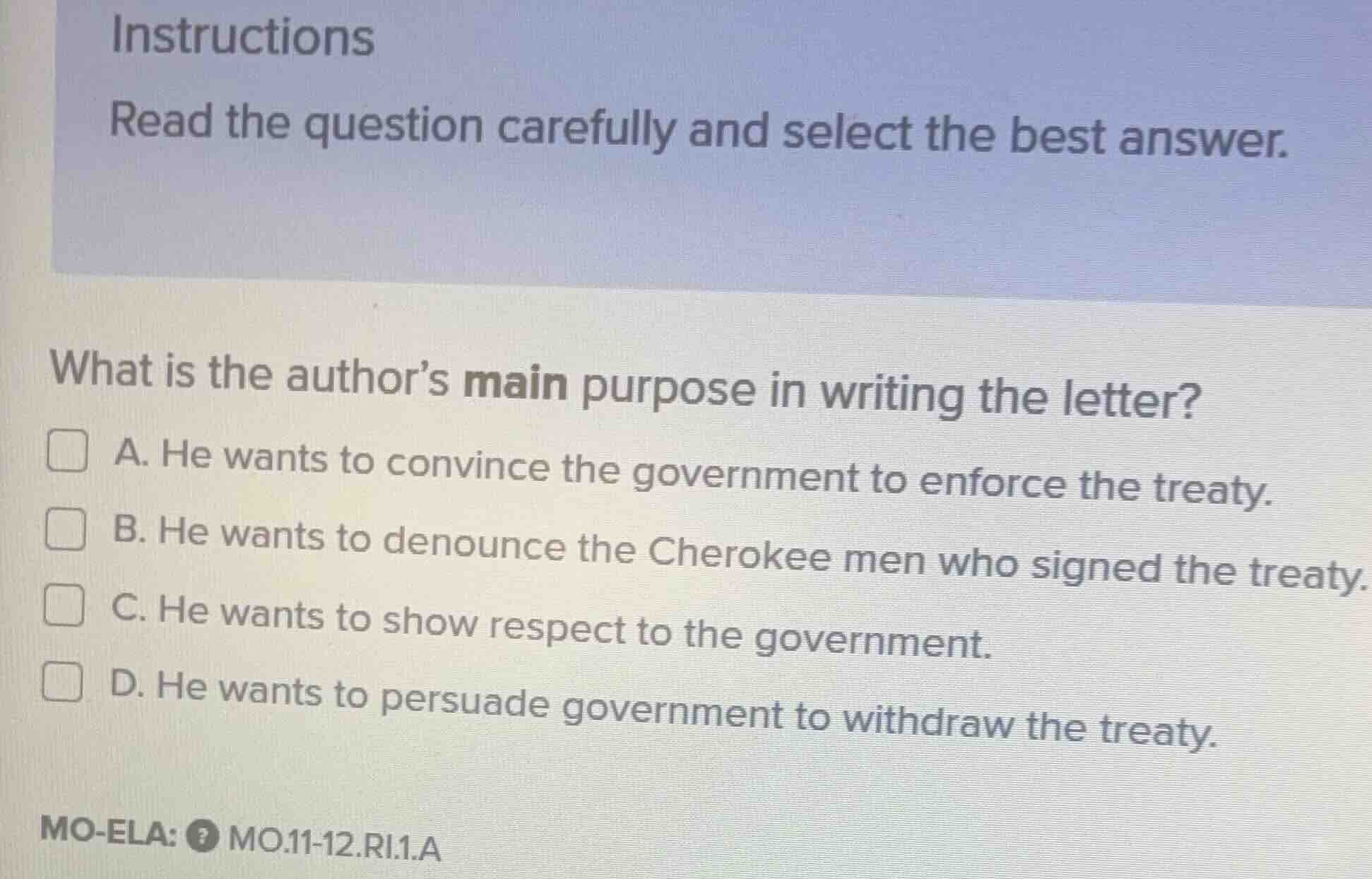 instructions read the question carefully and select the best answer. wh…