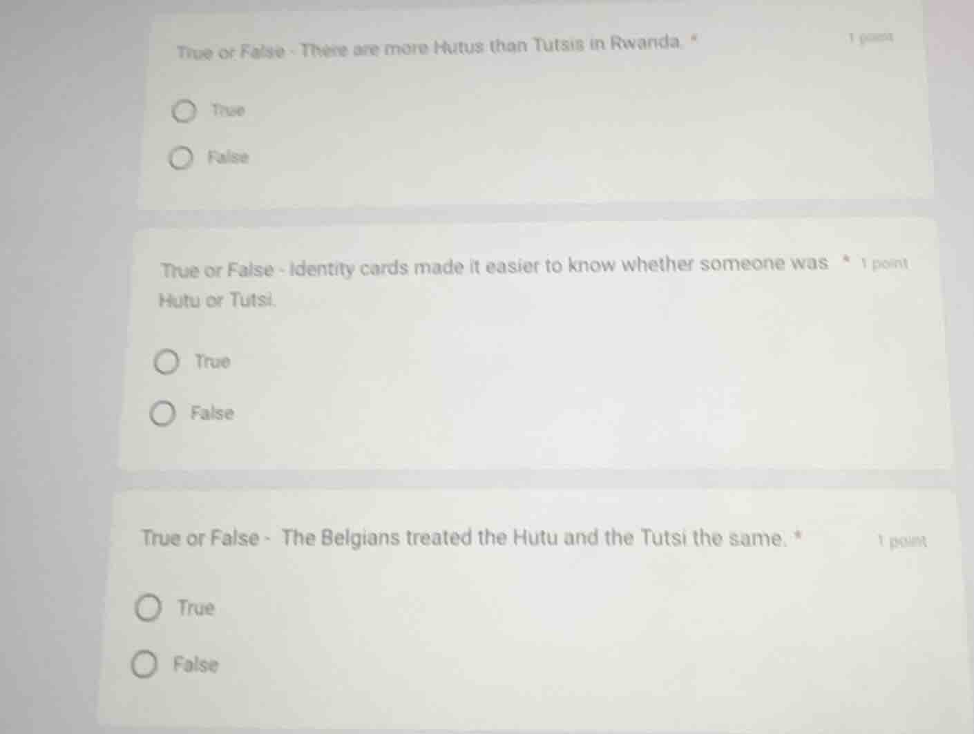 true or false - there are more hutus than tutsis in rwanda. true false …