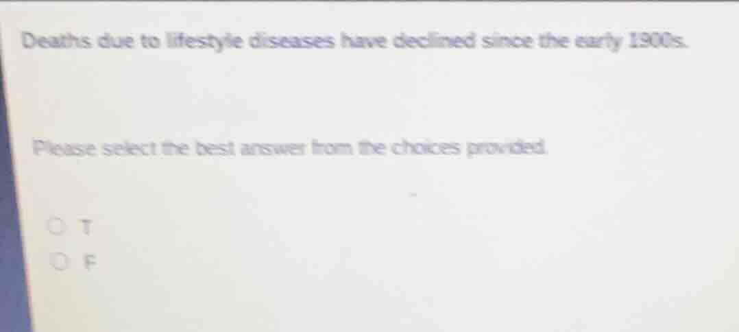 deaths due to lifestyle diseases have declined since the early 1900s. p…
