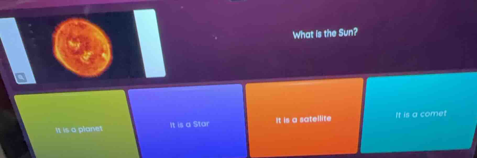 what is the sun? it is a planet it is a star it is a satellite it is a …