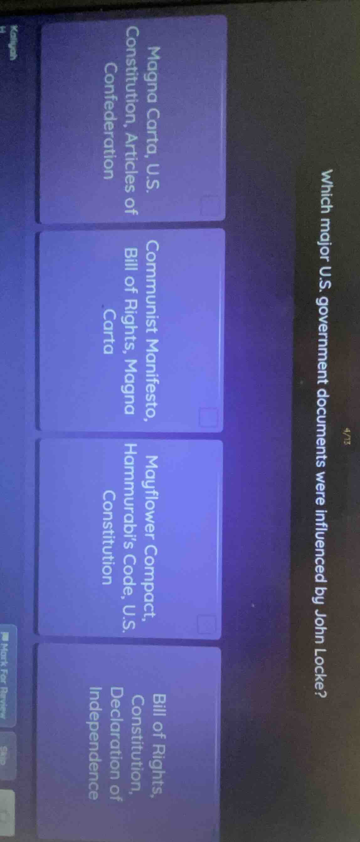 which major u.s. government documents were influenced by john locke? ma…