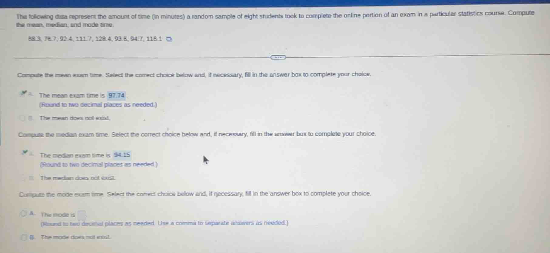 the following data represent the amount of time (in minutes) a random s…