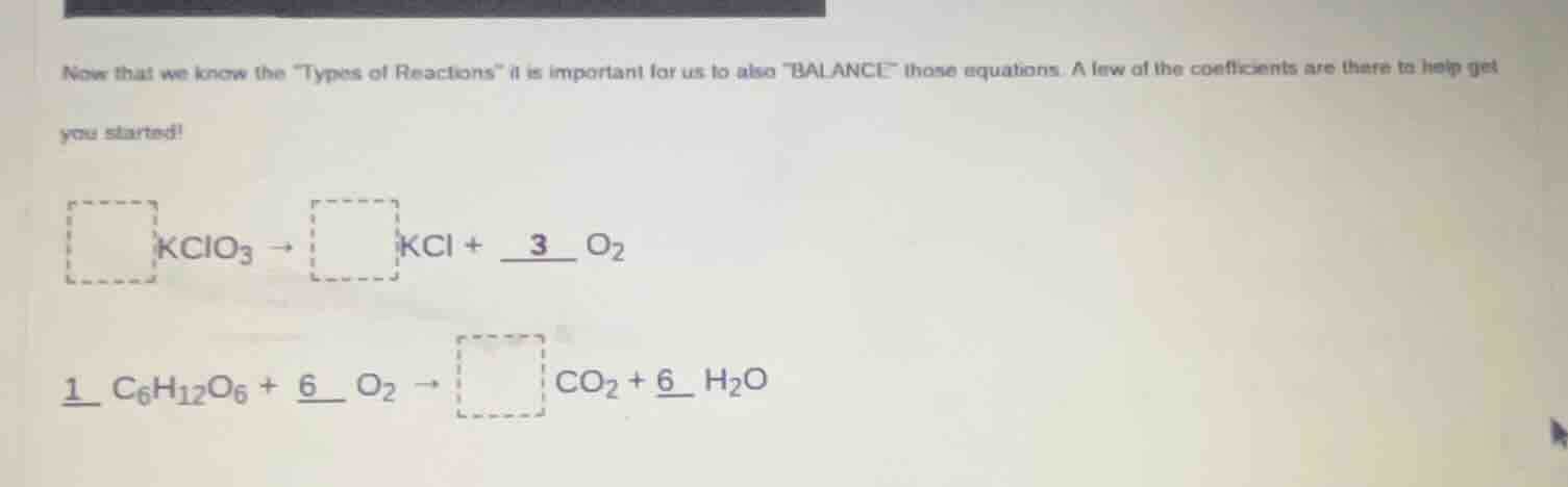 now that we know the \types of reactions\ it is important for us to als…
