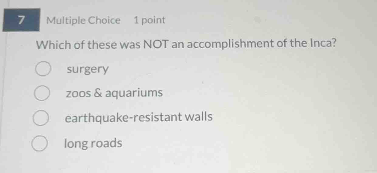 7 multiple choice 1 point which of these was not an accomplishment of t…