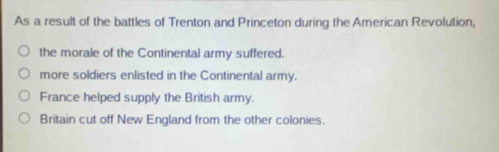 as a result of the battles of trenton and princeton during the american…