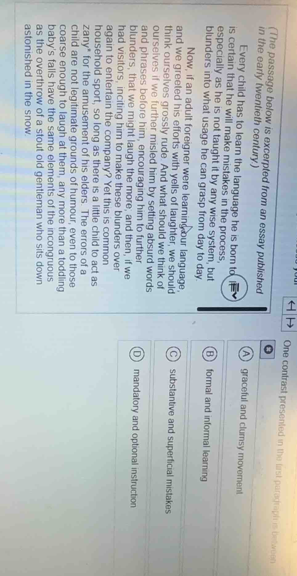 (the passage below is excerpted from an essay published in the early tw…