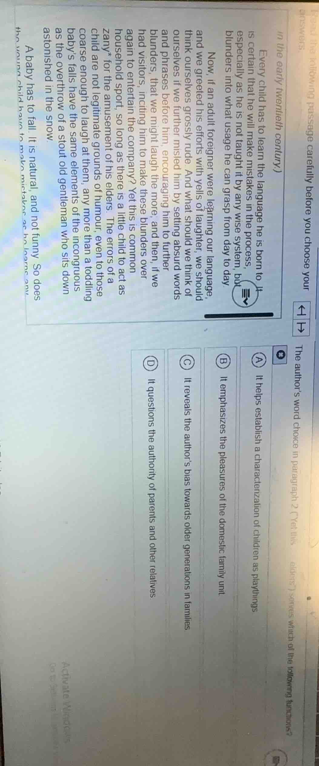 read the following passage carefully before you choose your answers. (i…