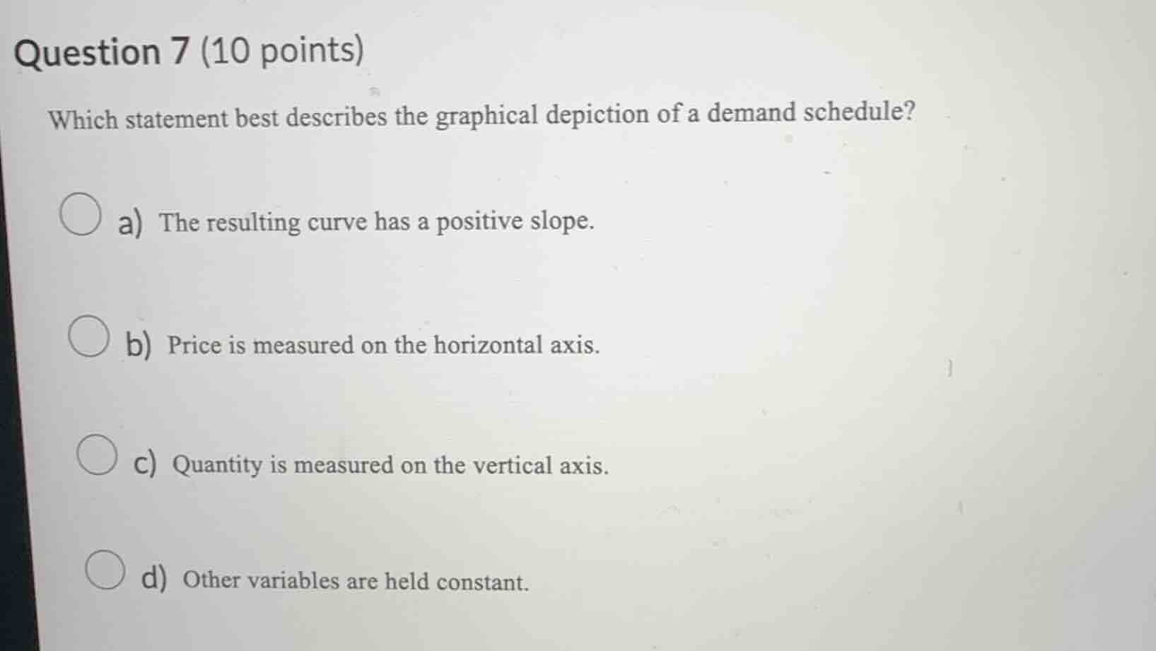 question 7 (10 points) which statement best describes the graphical dep…
