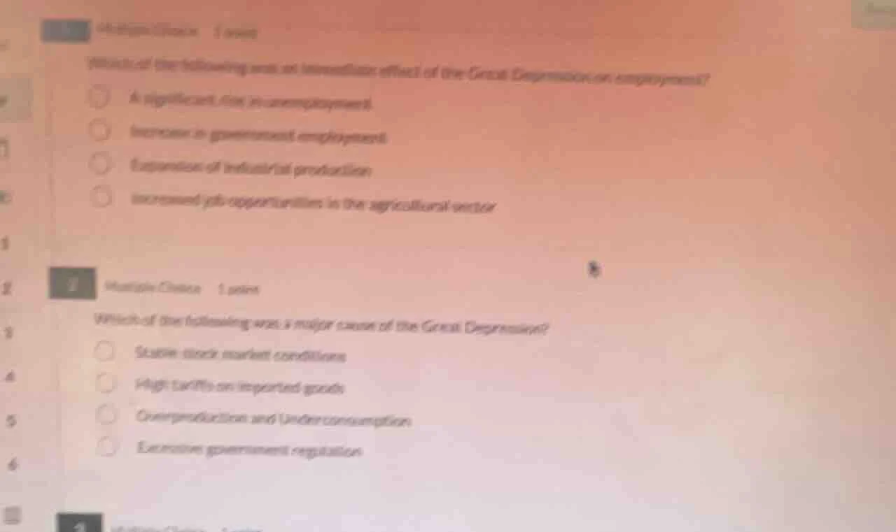 1 multiple choice 1 point which of the following was an immediate effec…