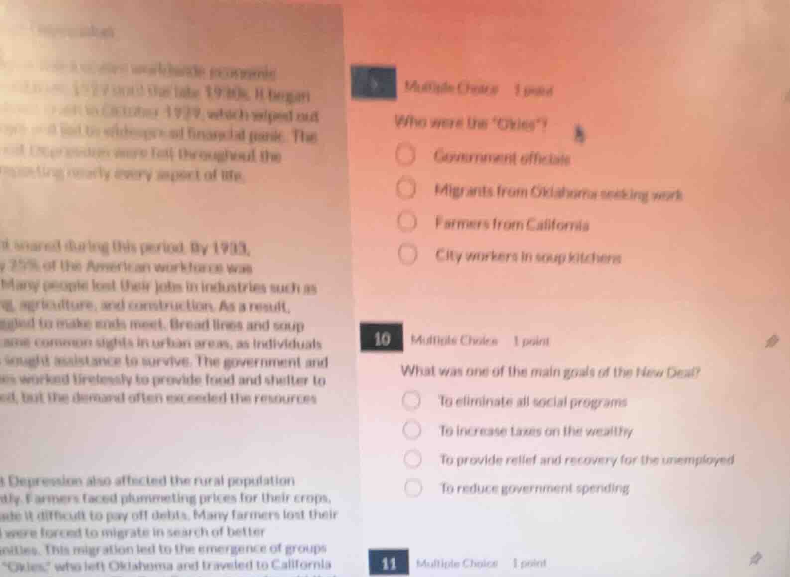 9 multiple choice 1 point who were the \okies\? government officials mi…