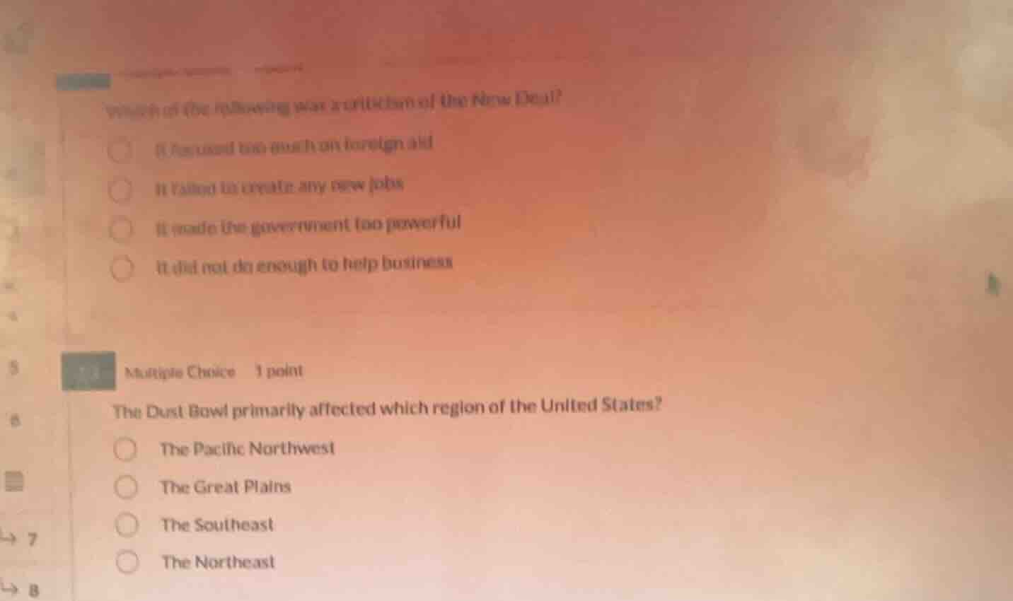 which of the following was a criticism of the new deal? - it focused to…