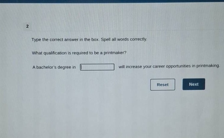 2 type the correct answer in the box. spell all words correctly. what q…
