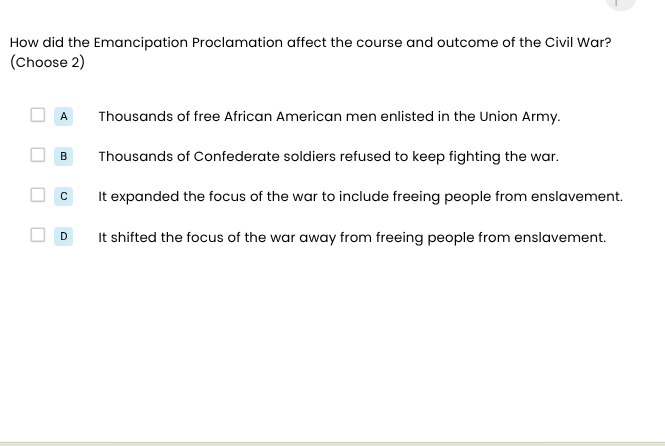 how did the emancipation proclamation affect the course and outcome of …