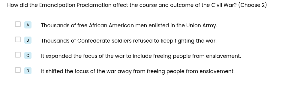 how did the emancipation proclamation affect the course and outcome of …