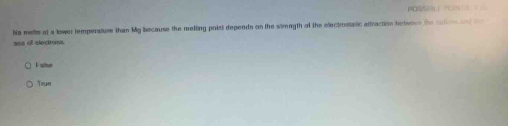 na melts at a lower temperature than mg because the melting point depen…