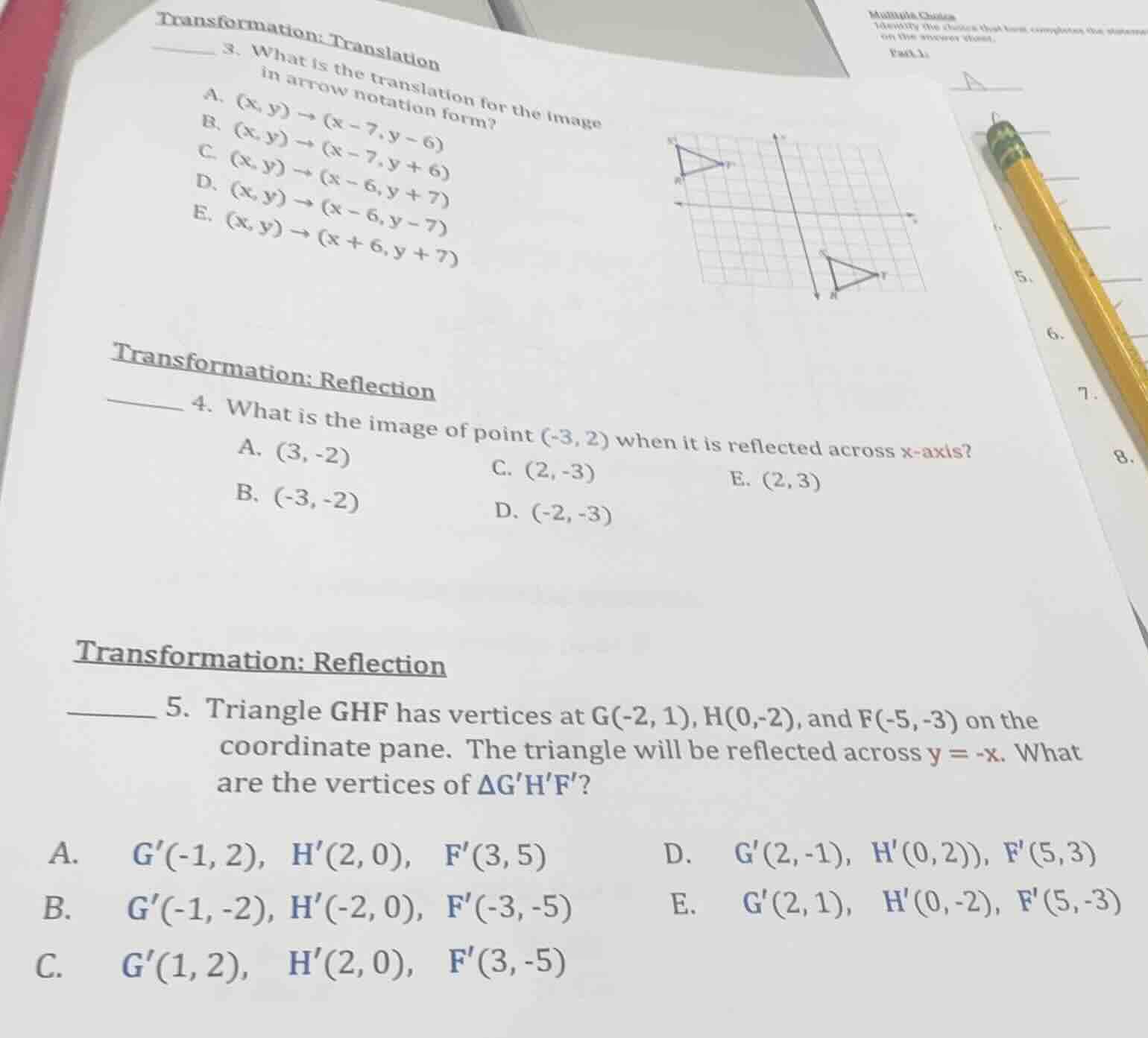 transformation: translation 3. what is the translation for the image in…