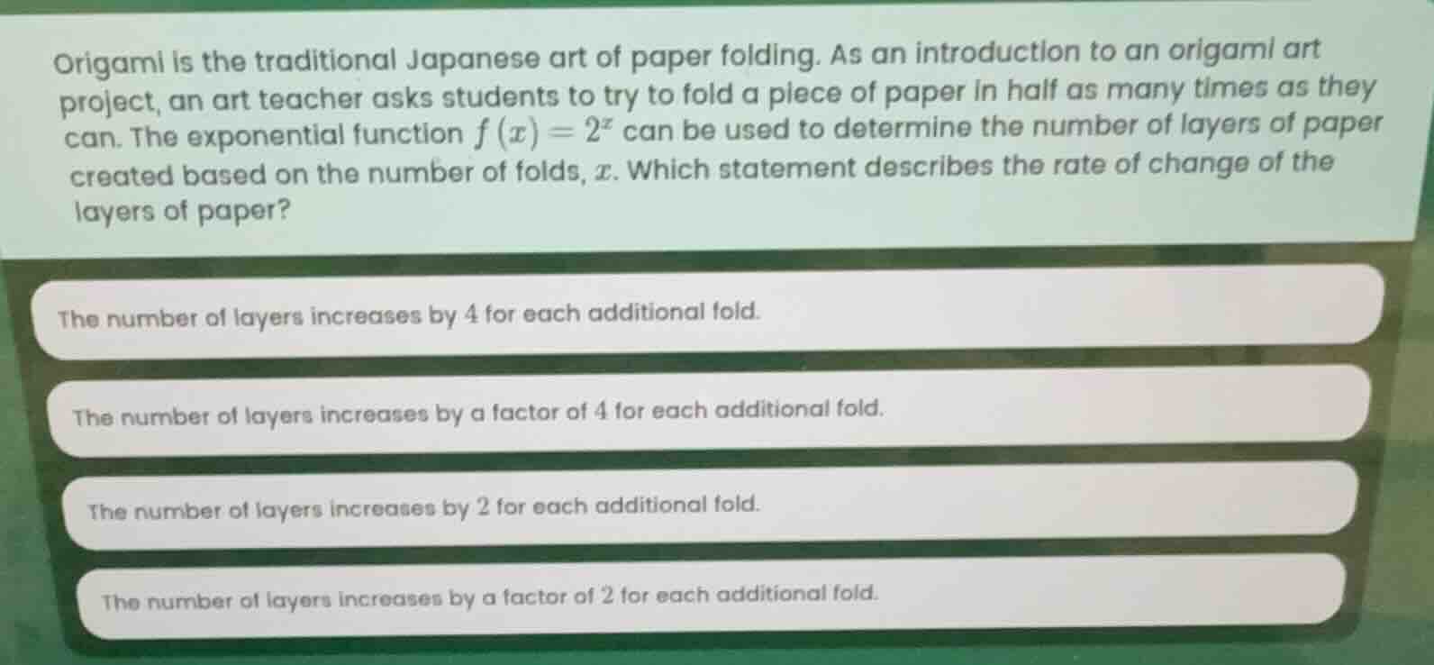 origami is the traditional japanese art of paper folding. as an introdu…