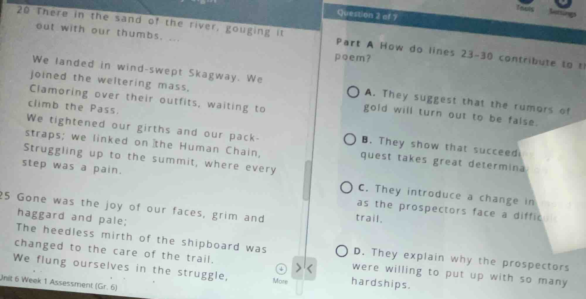 20 there in the sand of the river, gouging it out with our thumbs. ... …
