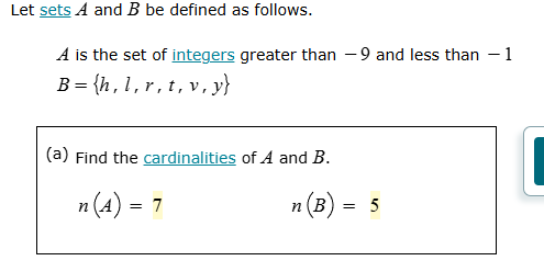let sets a and b be defined as follows. a is the set of integers greate…