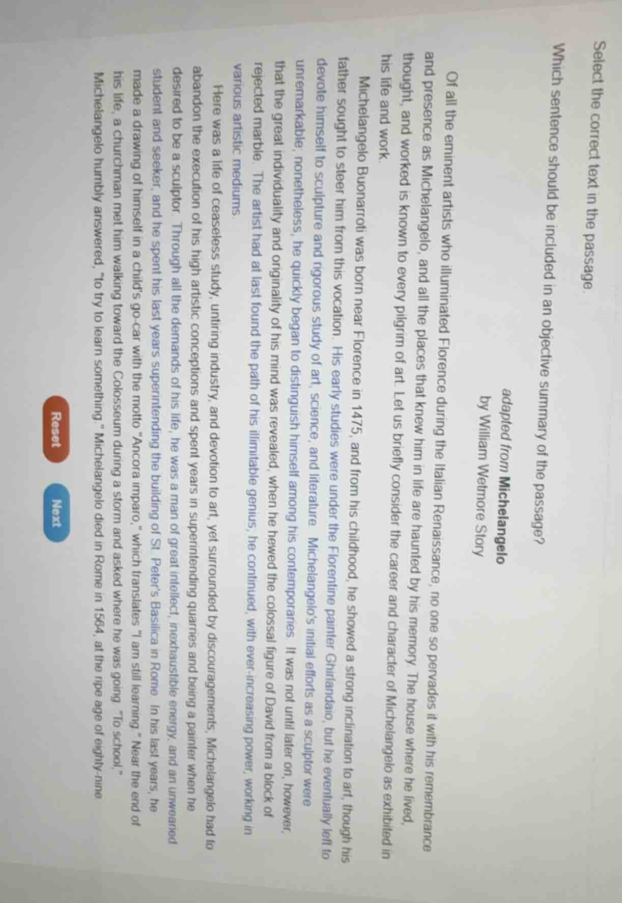 select the correct text in the passage. which sentence should be includ…