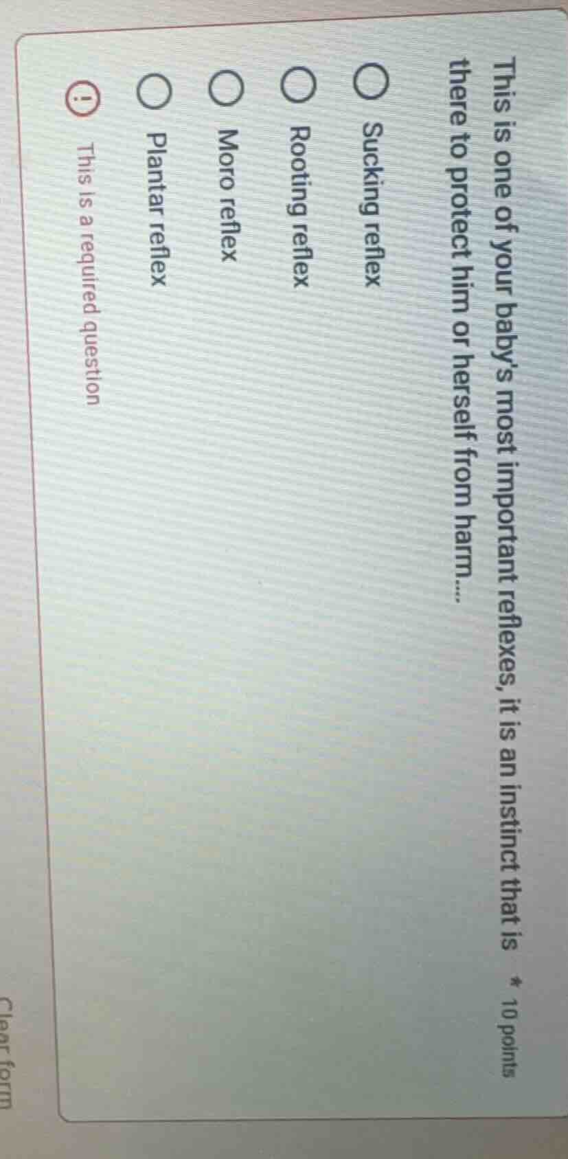 this is one of your baby’s most important reflexes, it is an instinct t…