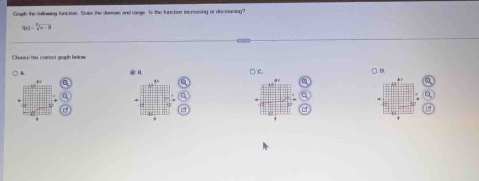 graph the following function. state the domain and range. is the functi…