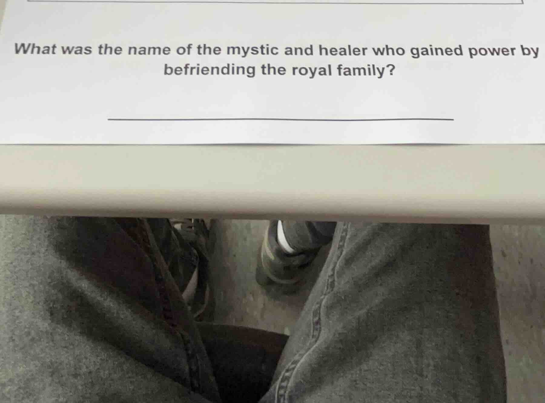 what was the name of the mystic and healer who gained power by befriend…