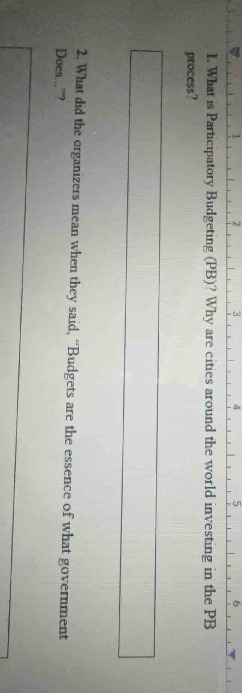 1. what is participatory budgeting (pb)? why are cities around the worl…