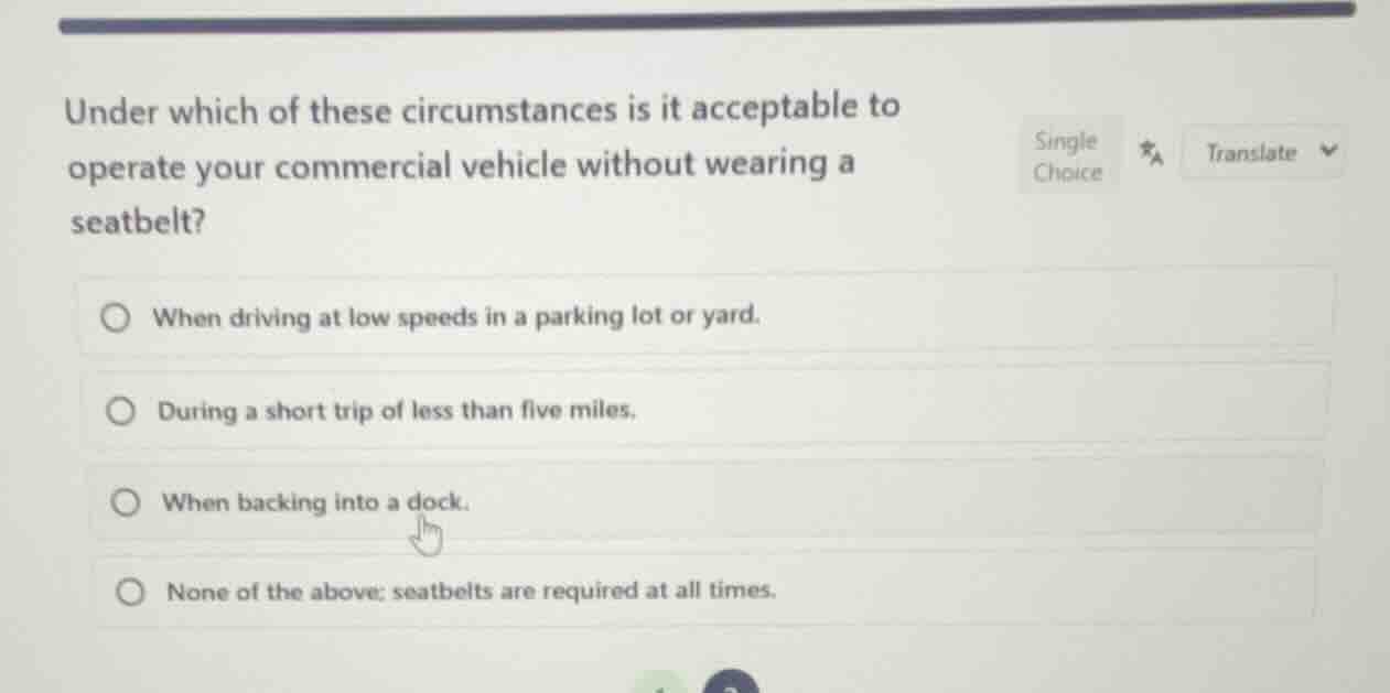 under which of these circumstances is it acceptable to operate your com…