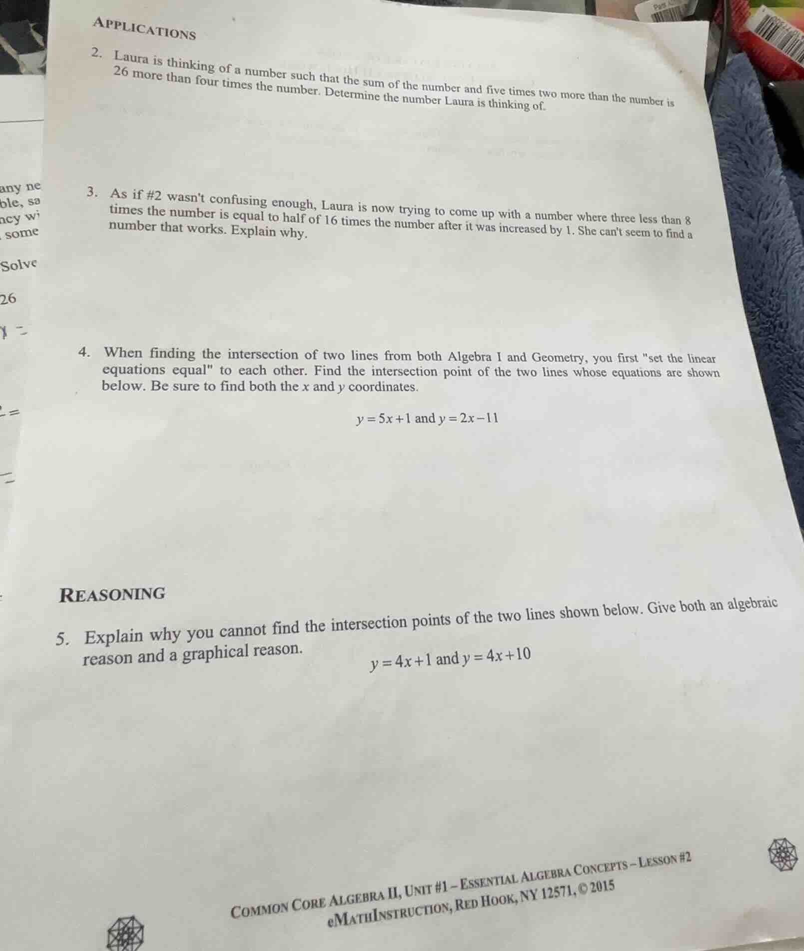 applications 2. laura is thinking of a number such that the sum of the …