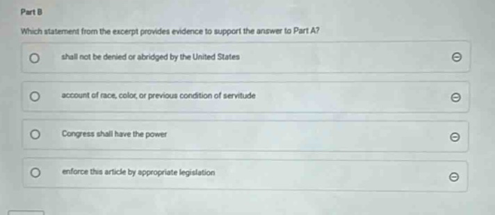 part b which statement from the excerpt provides evidence to support th…
