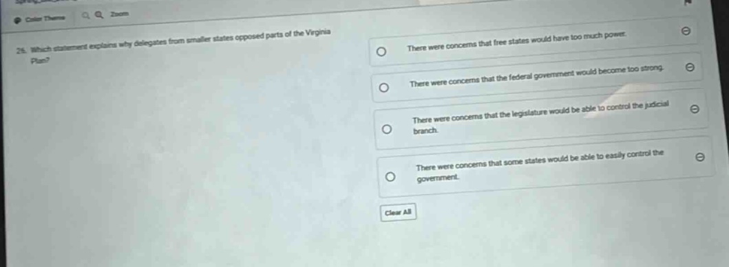 25. which statement explains why delegates from smaller states opposed …