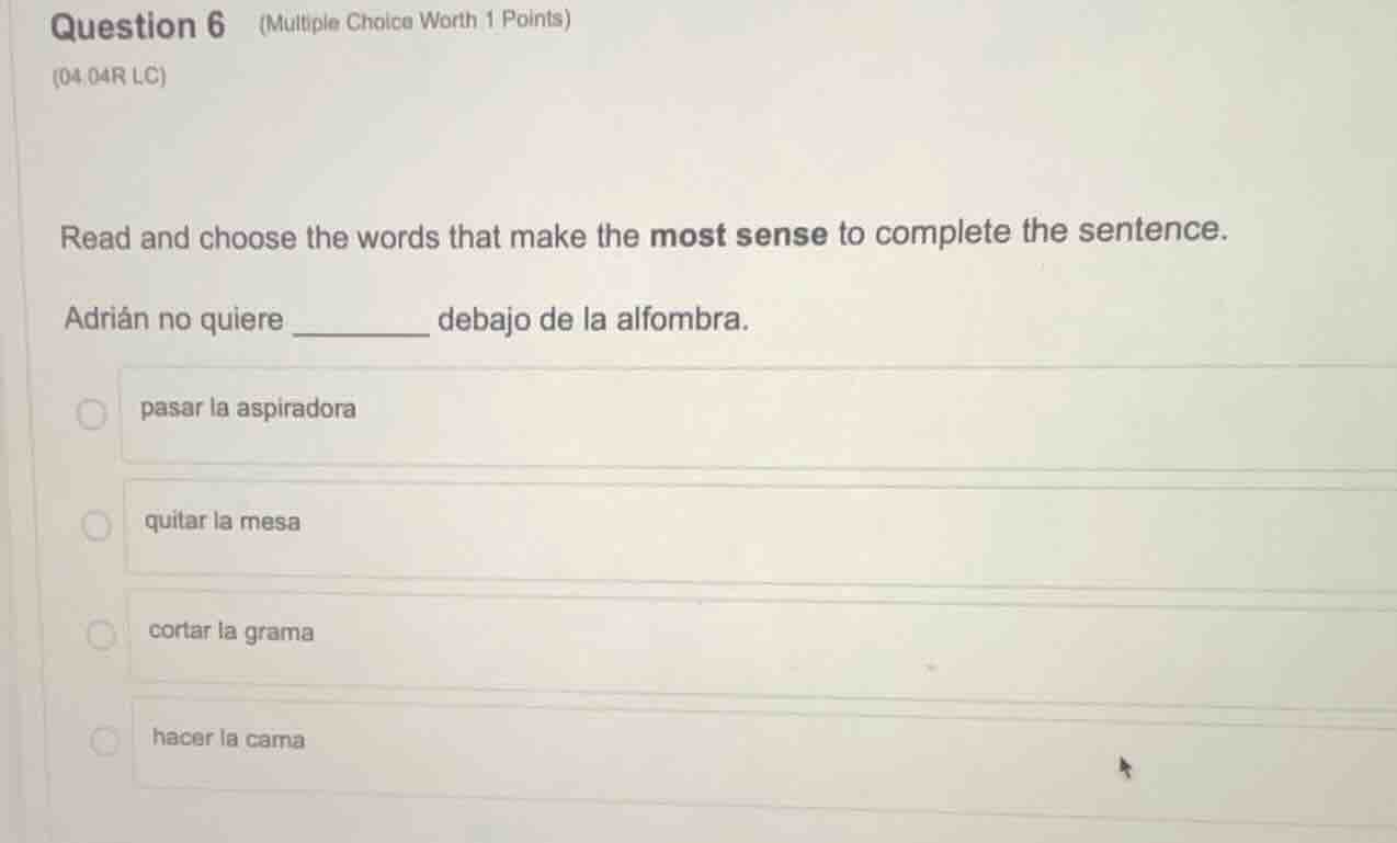 question 6 (multiple choice worth 1 points) (04.04r lc) read and choose…