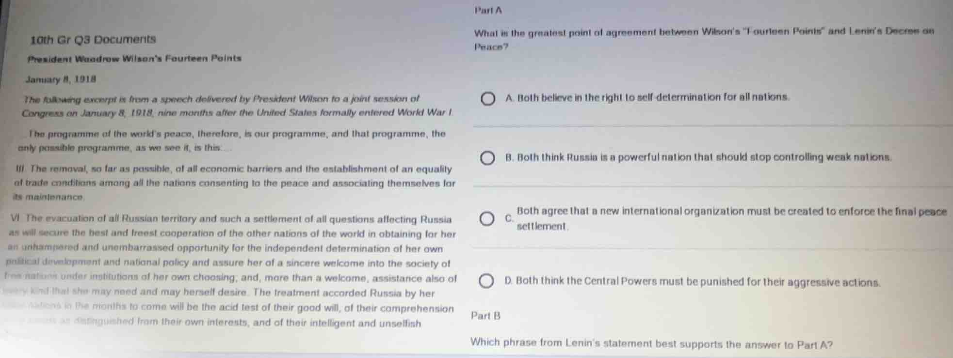 10th gr q3 documents president woodrow wilson’s fourteen points january…