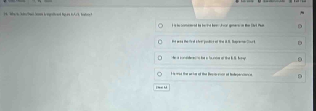 24. why is john paul jones a significant figure in u.s. history? - he i…