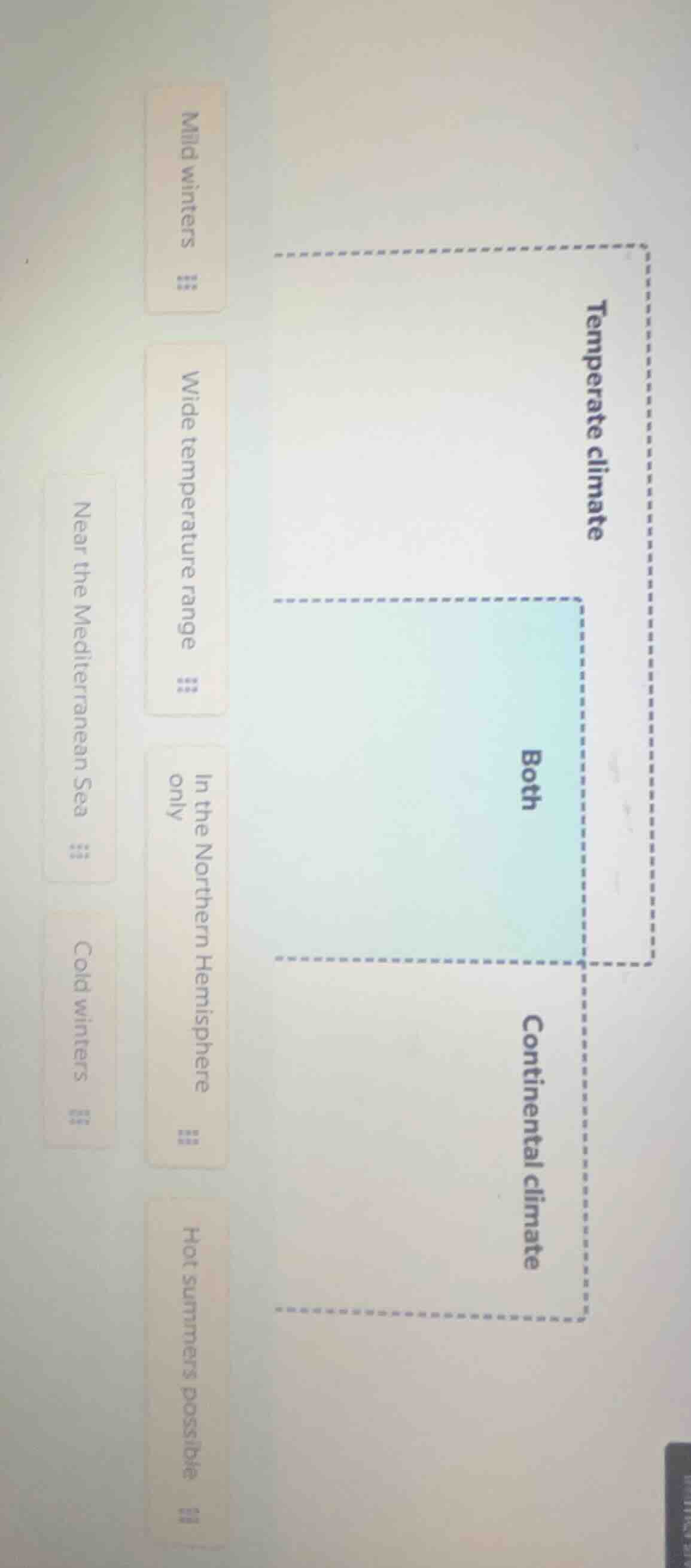 temperate climate, both, continental climate; mild winters, wide temper…