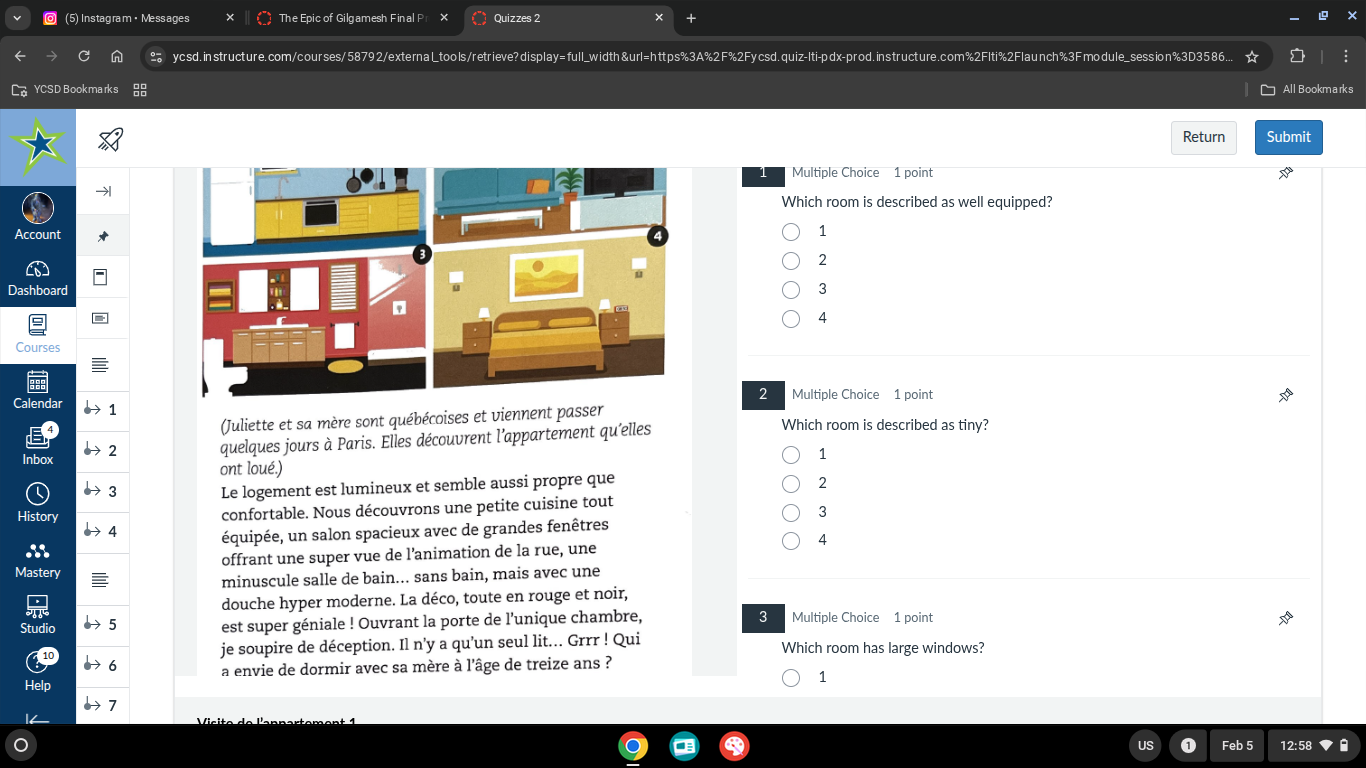 (juliette et sa mère sont québécoises et viennent passer quelques jours…