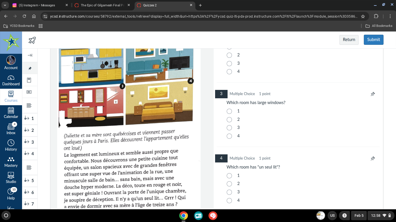 (juliette et sa mère sont québécoises et viennent passer quelques jours…