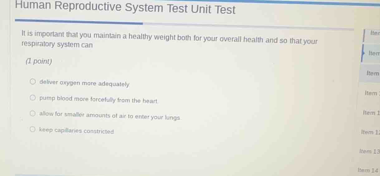 human reproductive system test unit test it is important that you maint…