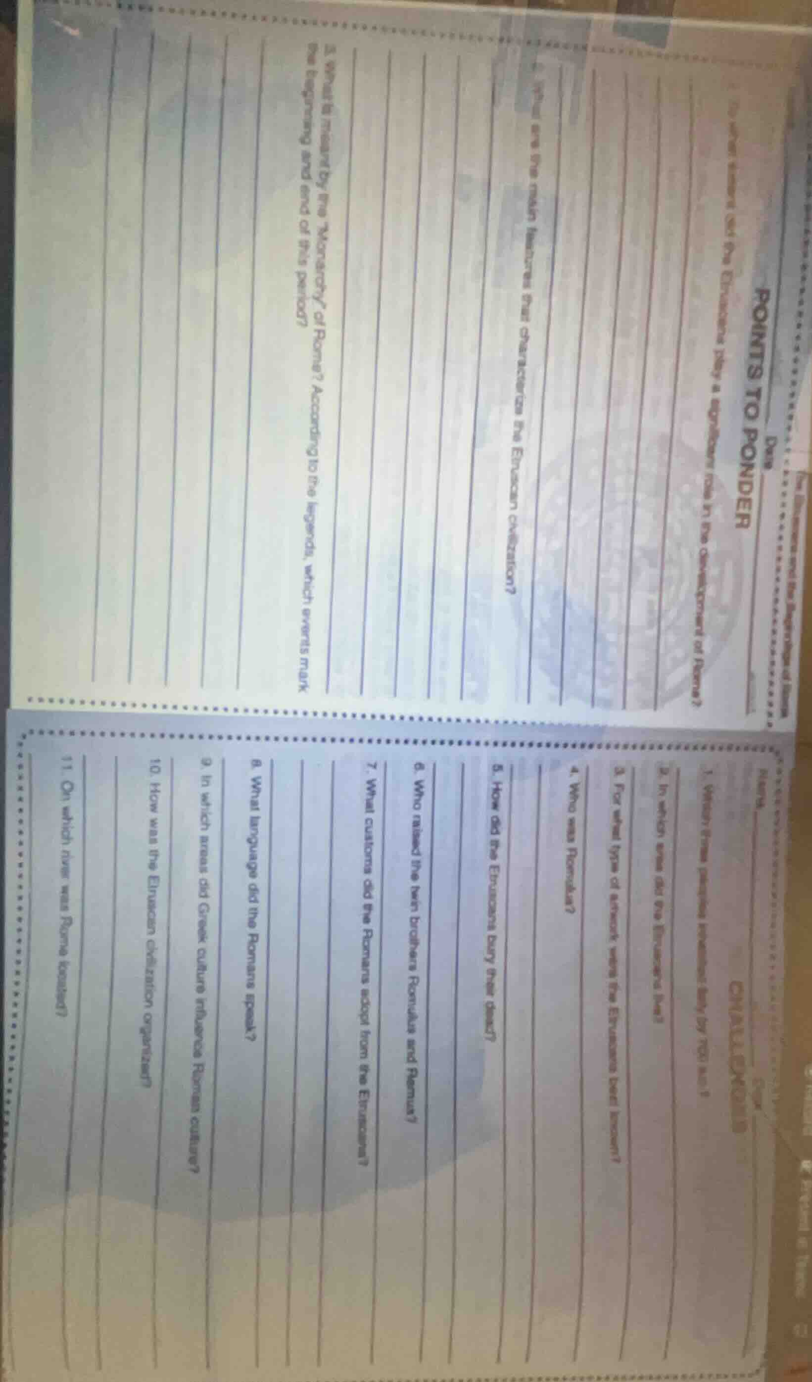 points to ponder 1) what number of set a exercises play a significant r…