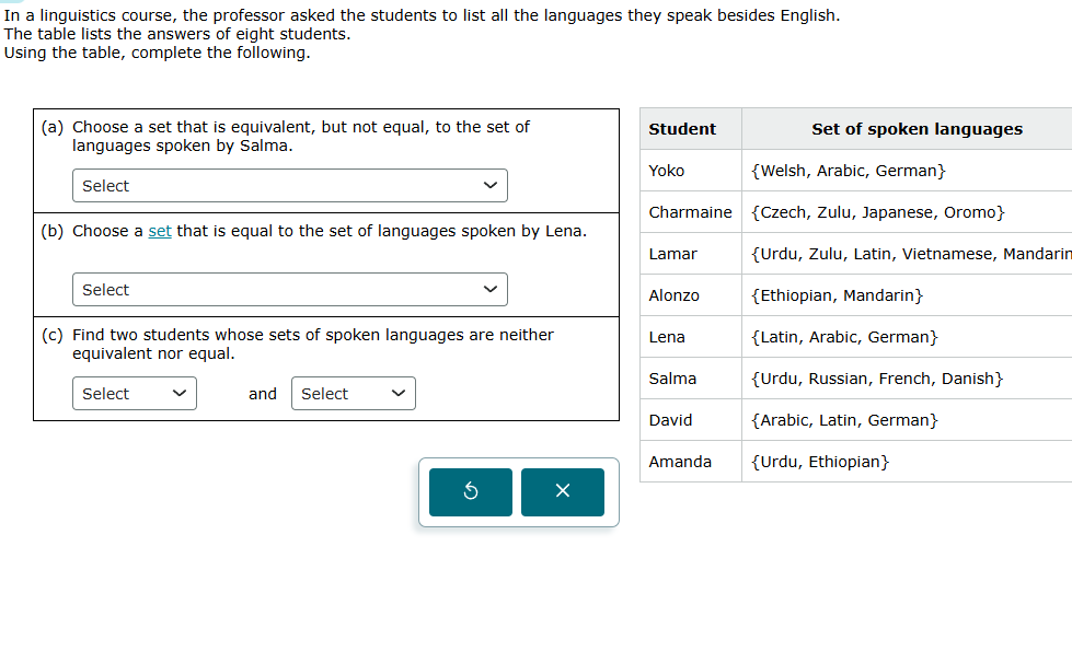 in a linguistics course, the professor asked the students to list all t…