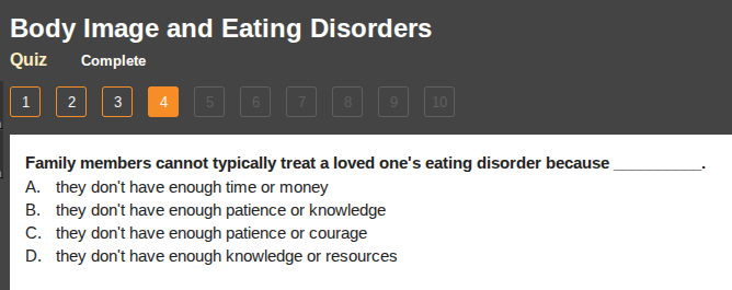 family members cannot typically treat a loved ones eating disorder beca…
