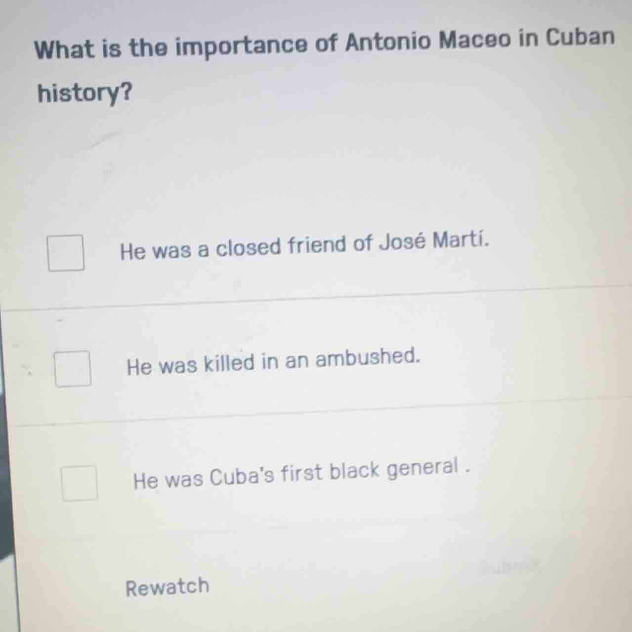 what is the importance of antonio maceo in cuban history? he was a clos…