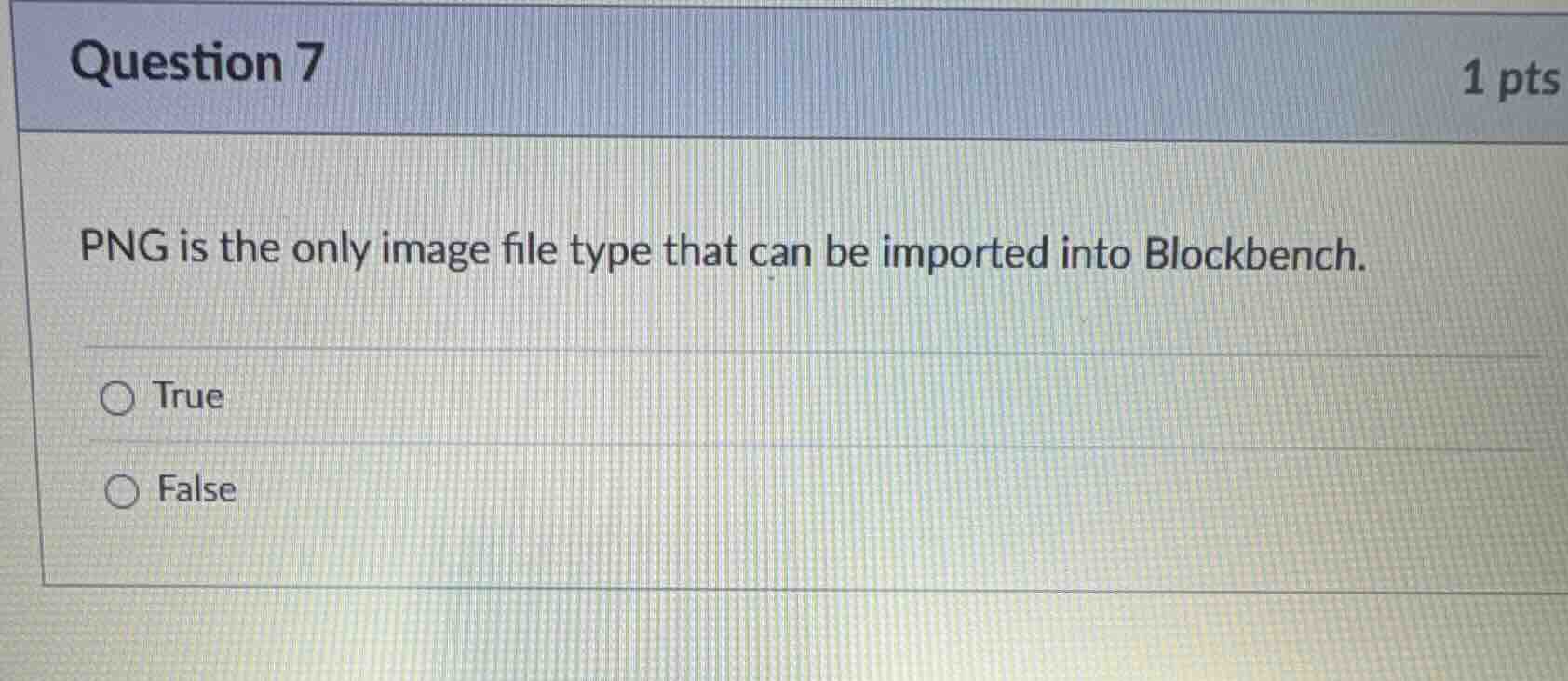 question 7 1 pts png is the only image file type that can be imported i…
